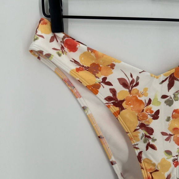 Abercrombie & Fitch Tall Side High Leg Cheeky Bikini Floral Bottoms - Picture 3 of 5
